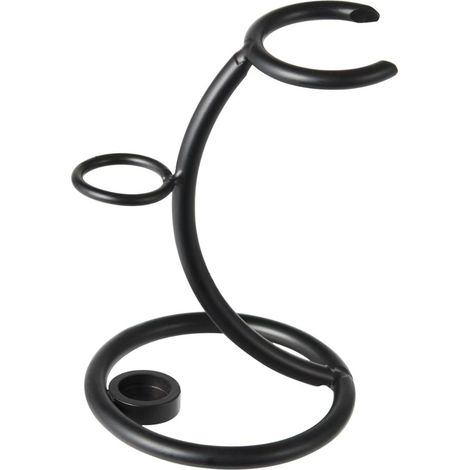 Porte-rasoir et porte-blaireaux universel pour lames de rasage (noir)
