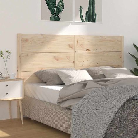 vidaXL Cabecero madera maciza de pino 141x4x100 cm (1/5)