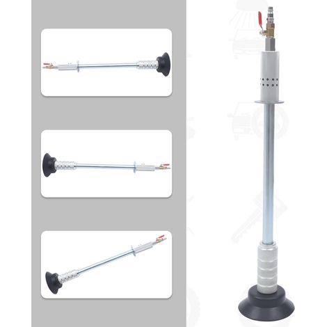 Kit de traction de dent de voiture, frein d'échappement pneumatique lourd aide à l'échappement réparation de carrosserie de voiture ventouse kit de frein d'échappement outil d'air comprimé (1/5)