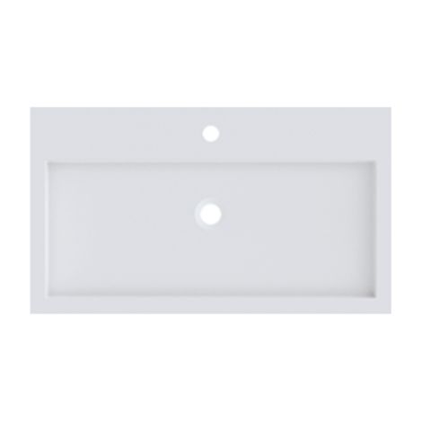 Lavabo SPRING VOW RIHO 80x40x8 cm en composite de marbre (1/2)