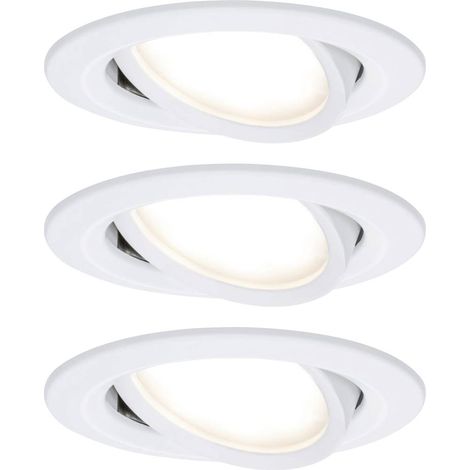 Paulmann 93485 Nova Lampada da incasso Kit da 3 LED (monocolore) LED 18 W Bianco opaco