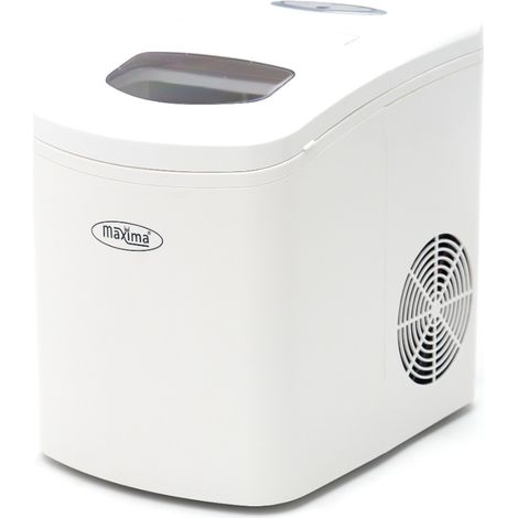 Machine à Glaçons - 10-12 kg/Jour - Glaçons Creux - Blanc - Maxima