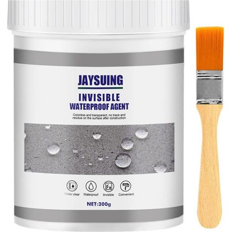 Agent Anti-Fuite Étanche, 300g Adhésif D’étanchéité Super Puissant, Agent de Revêtement Imperméable Transparent, Réparation des Murs,Scellant pour Carrelage de Salle de Bain et Toits (1/5)