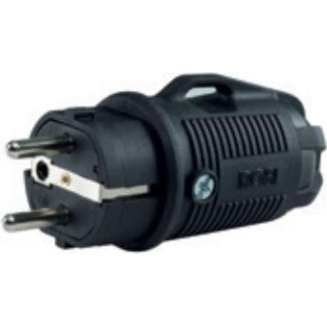 Rosi gummi-mobilstecker 2p+e 16a ip54 schwarz - 80410