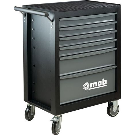 Servante d'atelier roulante 6 tiroirs – Charge maximale 850 kg – Tiroirs résistants 25 kg – 2 roues orientables avec frein – Peinture époxy – Peddinghaus (1/5)