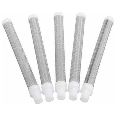 5Pcs 60 Mesh Airless Spray Gun Filter Elements for Wagner Airless Paint Spray Gun (1/4)