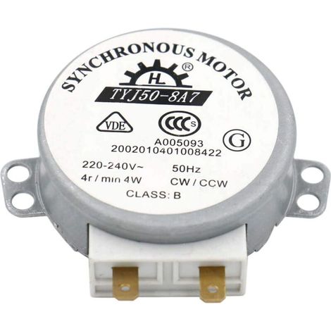 Motor TYJ50-8A7 220-240 V AC 4 U/min CW/CCW 50 Hz für Mikrowellenherd-Turmtisch, VDE-gelistet, Ugreat