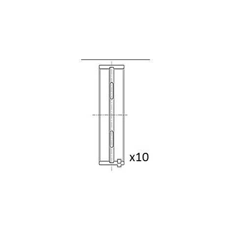Coussinet de paliers de vilebrequin FAI AutoParts BM1025-STD ALFA ROMEO 60814728