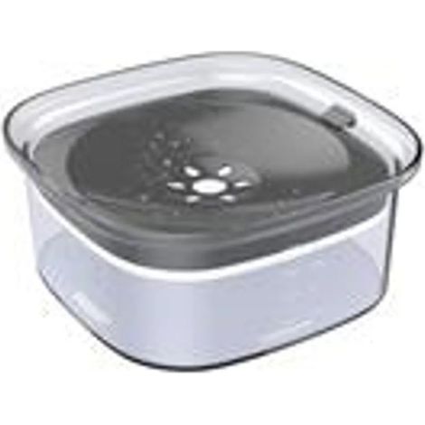 Gamelle pour chien de 2 L, grande capacité, amovible et étanche, anti-étouffement et anti-débordement, protège de la poussière, des saletés et des poils d'animaux - 21,3 x 21,3 x 9,5 cm