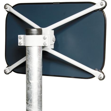 MORION Rohrpfosten 76/3000/2,5 mm feuerverzinkt mit Kappe und Erdanker (1/2)