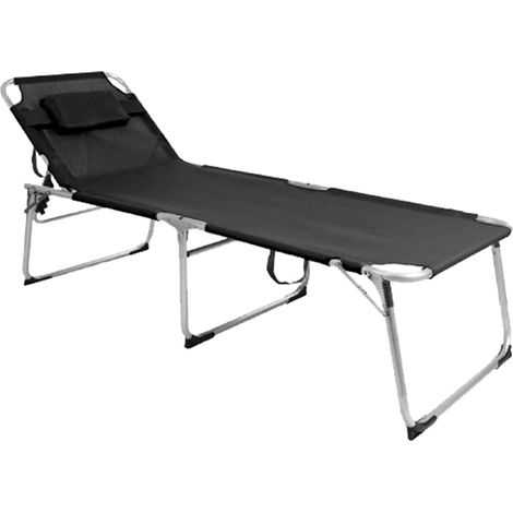 XXL Alu Gartenliege gepolstert L200xB70cm-DMC4400S (1/4)