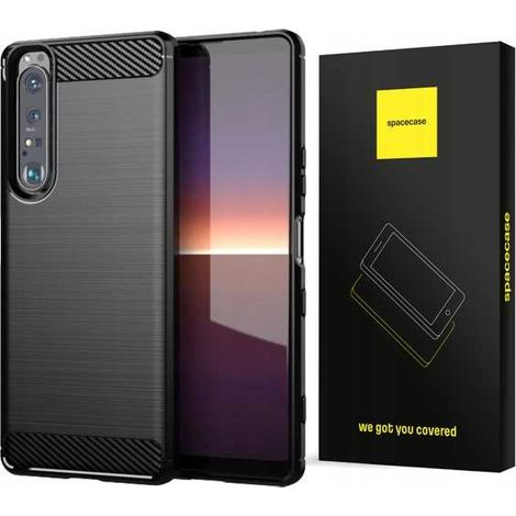 Coque Spacecase Carbon noire pour Sony Xperia 1 IV (1/5)
