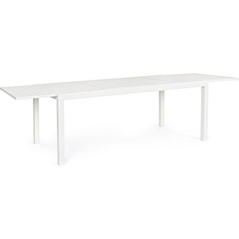 Tavolo allungabile in Alluminio dogato 200-300X100 Bianco (1/5)