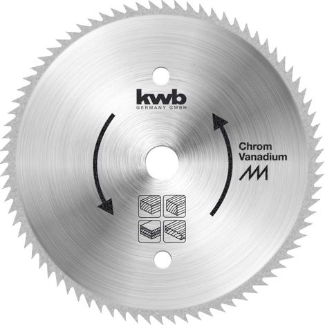 kwb lama per sega circolare 184 x 16 mm, Made in Germany, tagli molto fini, adatta per pannelli di legno, legno profilato e legno tenero (1/5)