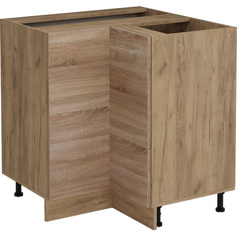 Eckunterschrank R-Line, Sonoma, 75.6 cm ohne Arbeitsplatte, Vicco