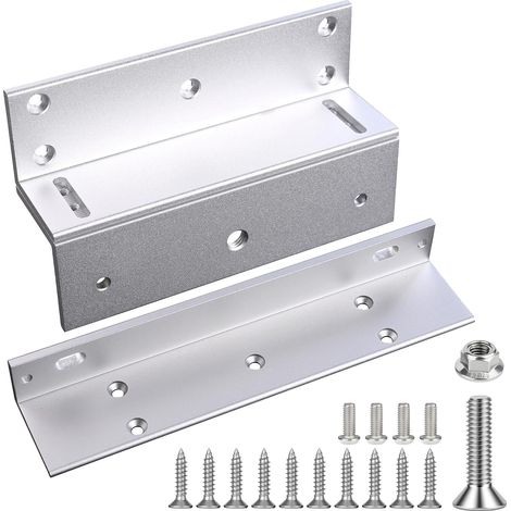 Support Soutien Happe de Fixation pour la Serrure Electrique de Force de Maintien 180KG 350lbs Porte vers Ll'intérieur pour le Système de Contrôle d'Accès (1/5)