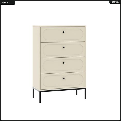 Commode - H.115 x L.75 x P.40 - SUNA - CACHEMIRE (1/5)