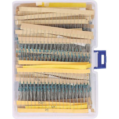 2600 Stück, 130 Werte, 1/8 W, 0,125 W, 1 % Metallfilmwiderstände, Packungsset