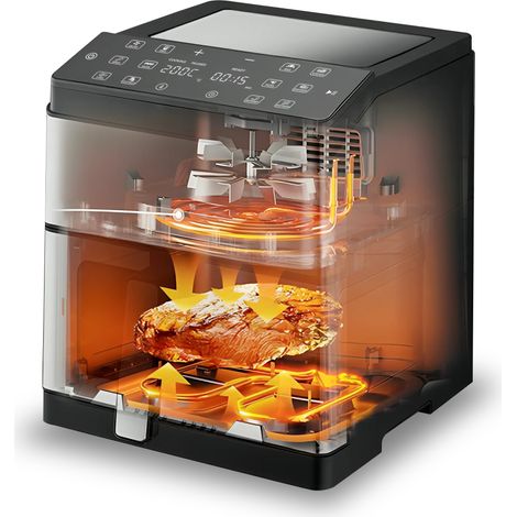 FRIGGITRICE AD ARIA DOPPIA RESISTENZA 8LT 1500W+300W SOGO