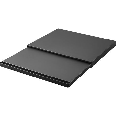 Yamazaki 2106 TOWER Sliding Countertop Tray, black, Steel/Polypropylene/Silicone, 45 x 3964.5 x 4 cm (1/4)