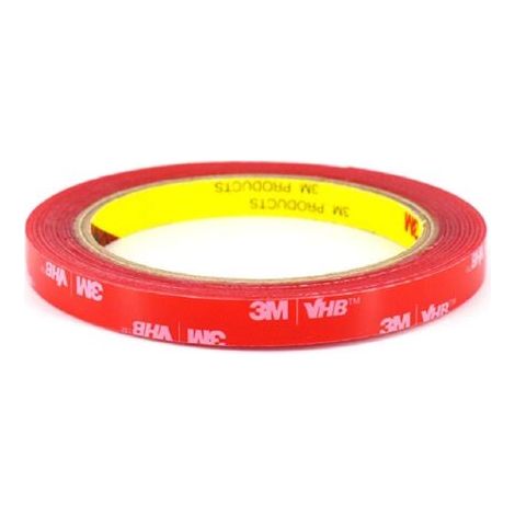 3M VHB 4910 Double Face Transparent Extra Fort, Ruban Adhésif, Imperméable et ultra Résistant aux Hautes Températures pour Décoration & Fixation de Voitures, de Maison (8mm x 3 m) (1/4)