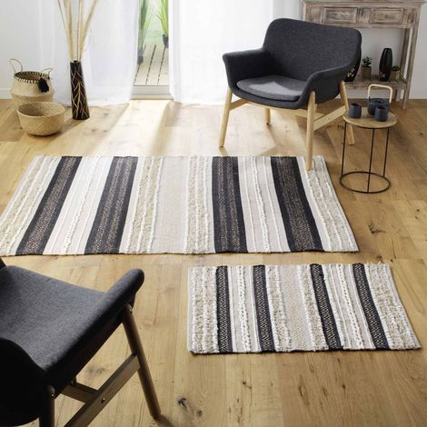 Tapis rectangulaire avec fil métallique FANCY, 60 x 90 cm (1/4)