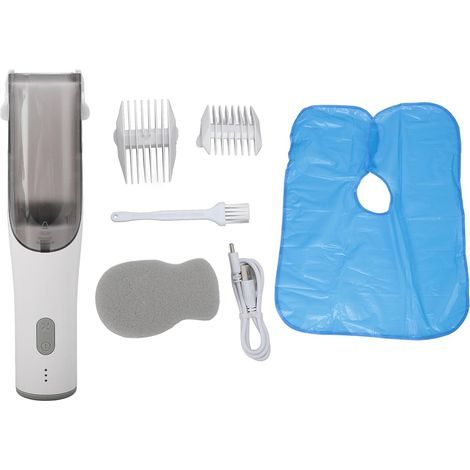 Babyhaarschneidemaschine mit Staubsauger, leise und sicher, elektrisch, wasserfest, 2 Aufsteckkämme, Display (CDH001S) - CDH001S (1/5)