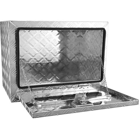 Coffre de rangement, boîte à outils en aluminium, design étanche, vert armée (1/2)