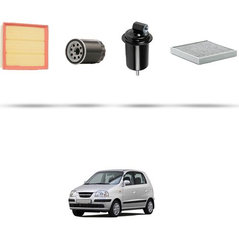 Kit tagliando 4 filtri compatibile con Hyundai ATOS 1.1i 43kw dal 2003 (1/5)