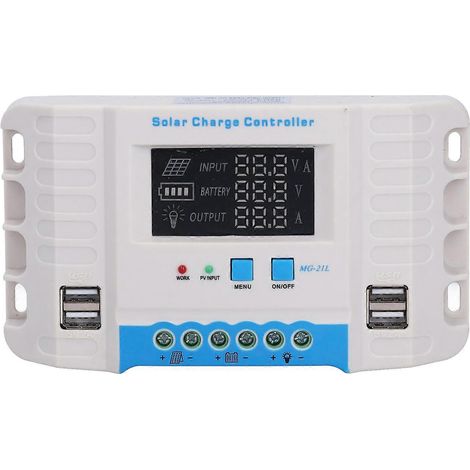 Solar-Laderegler-Panel PWM 10A Haushaltsgehäuse aus ABS mit LCD-Anzeige MG2430Z 12V/24V