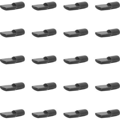 Paquete de 20 tacos de acero negros de inserción a presión CIME