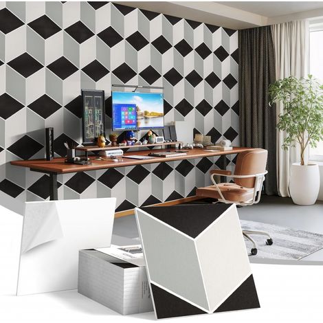 Panneaux Acoustiques 3D Autocollants Isolation Murale Anti Bruit Décoration Moderne pour Studio Bureau & Maison Absorbant Sonore 30x30 cm (1/5)