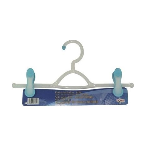 Gancio bi-materiale antiscivolo con pinza porta-gonna/pantaloni 34,5 1