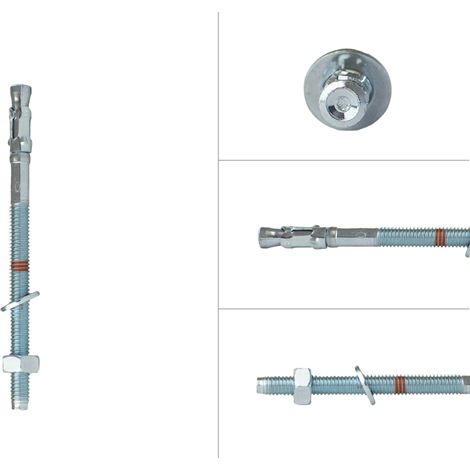 Goujon d'ancrage M6 x 90 mm montage traversant - Par pièce (1/3)