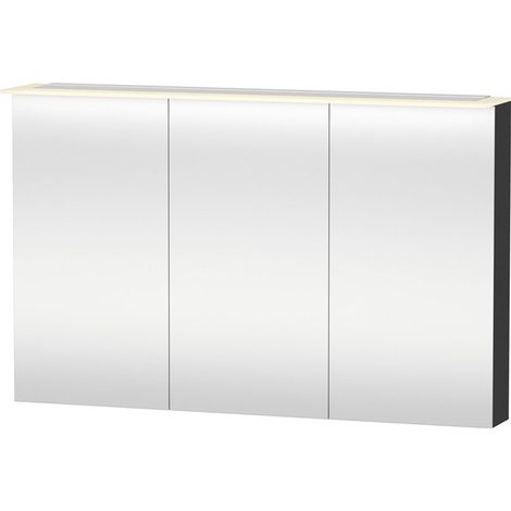 Armoire miroir Duravit X-LARGE 138x1200x760mm graphite mat