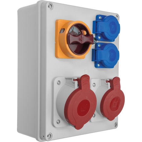 Quadro di distribuzione Pawbol R-BOX 240 2X 230V 1X 16A/5P 1X 32A/5P L/P IP44 B.1095W