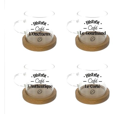 Coffret de 4 Tasses à Café Rétro (1/4)