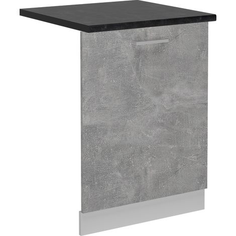 Coperchio per lavastoviglie R-Line, Calcestruzzo, 60 cm , PL Antracite, Vicco