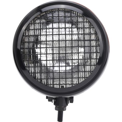 Universeller runder Vintage-Motorradscheinwerfer 12V 4300K mit Schutzgitter, Lampe im Retro-Café-Racer-Stil, leistungsstarke Beleuchtung für individuelle Anpassungen. (1/5)