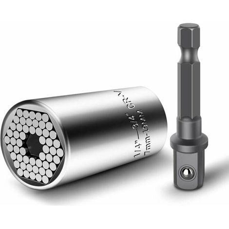 [NEVER USED] Ratchet Wrenches 7–19 mm Universal Socket 2PCS Universal Ratchet Wrench Multi-Function Socket Set Repair Tool Multi-Function Socket Set Adapter for Automotive Industry
