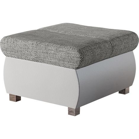 Reposapiés Comfivo Olivetum, Soft 017 + Lawa 05, 39x60x60cm, Diámetro: 0, Cuero ecológico + Tapiz, Patas: Plástico, 0