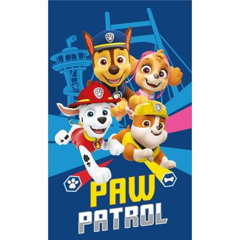 Asciugamano per bambini per l'asilo 30x50 PAW PATROL Cuccioli