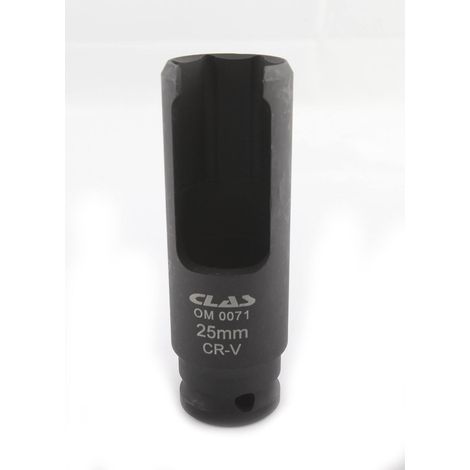 Douille fendue 25mm 1/2" CrV pour extracteurs d'injecteurs - SA 0011 - CLAS Equipements