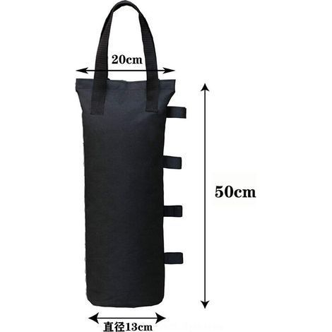 Sandgewichtssäcke für Faltzelte und Pavillons, Schwarz, 12 Stück/Set, Sandgewichtssack (Schwarzer Sandsack) (1/4)