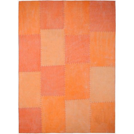 Tapis fait main 110 lyrical multicolore orange - 160 x 230 cm