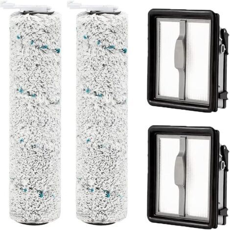 Accessoires pour Bissell CrossWave X7 Pet Pro 2955N, 3479N Multi-Surface All in One Aspirateur Eau et poussière, 2 filtres de Rechange et 2 Rouleaux de brosses Multifonctions (1/5)