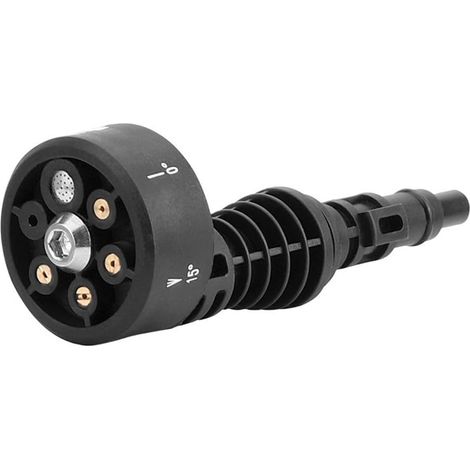 Buse de nettoyeur haute pression, changement rapide 6 en 1 et réglable, embouts rechange avec connecteur 6,35 mm, max 4000 psi pour pression Connecteur. - (1/5)