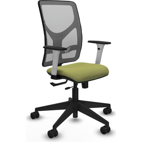 Chaise de bureau piqueras y crespo Motilla blanc mousse épaisse (1/2)