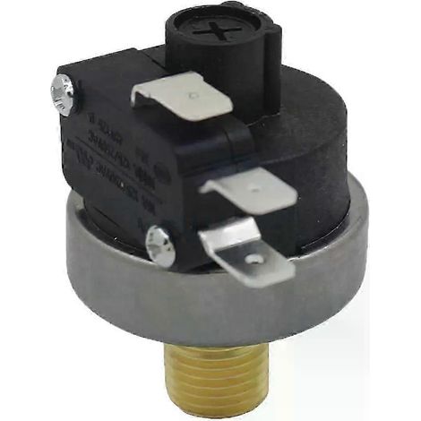 Pressostat à vide compatible avec l'air négatif -90 à -10 kPa, réglable par quart de tour (1/3)