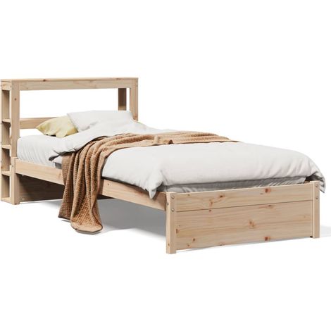 Maison Exclusive - Giroletto con Testiera 75x190 cm in Legno Massello di Pino (1/5)